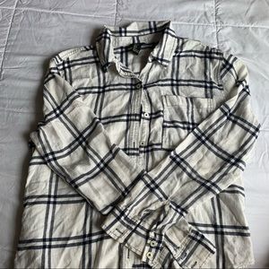 plaid button up flannel